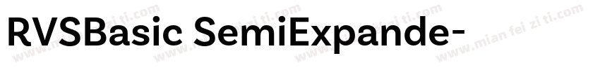 RVSBasic SemiExpande字体转换